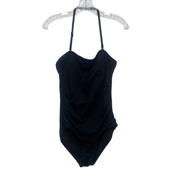 Holipick One Piece Swimsuit Size Medium Black New Halter Tummy Control Rushing - Picture 3 of 11
